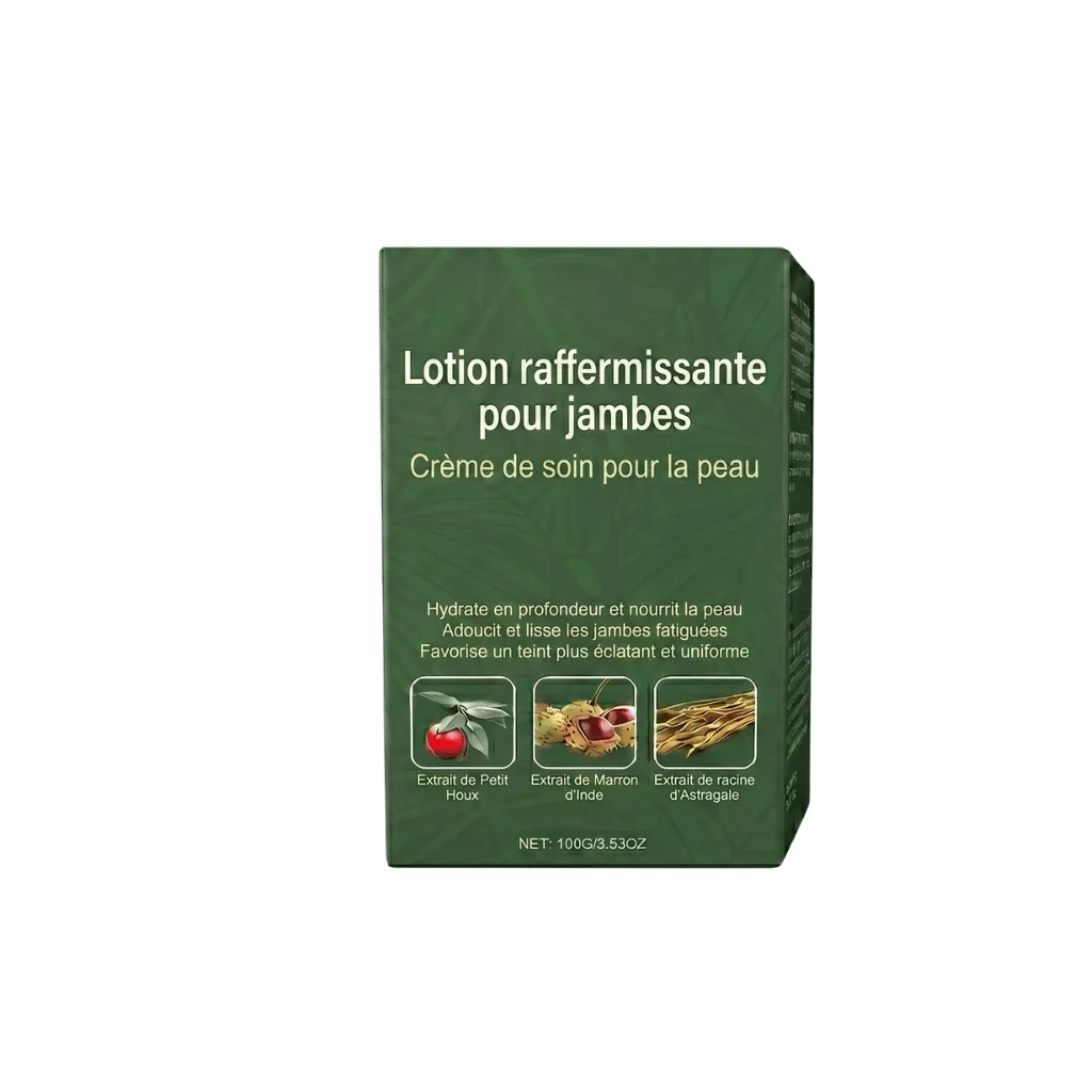 Lotion raffermissante pour jambes