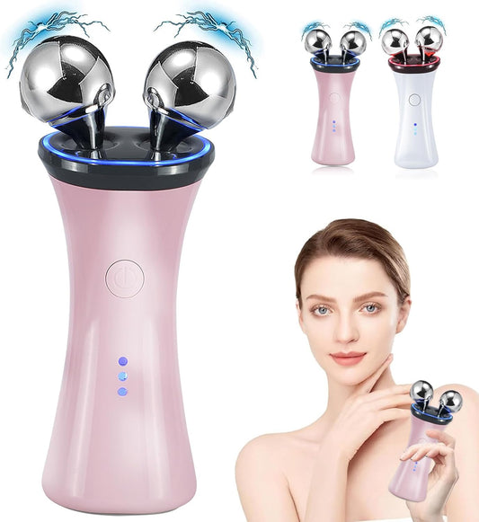 Appareil Facial Microcourant Éclat Bio avec sphères rotatives pour un massage relaxant et raffermissant de la peau