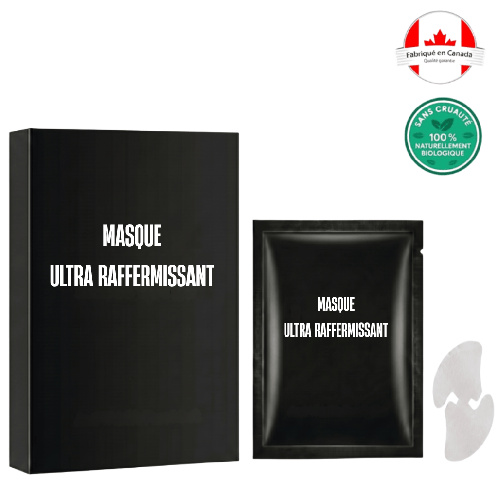 Packaging showcasing Masque ultra raffermissant, a refined facial treatment for smoother, well-maintained skin.