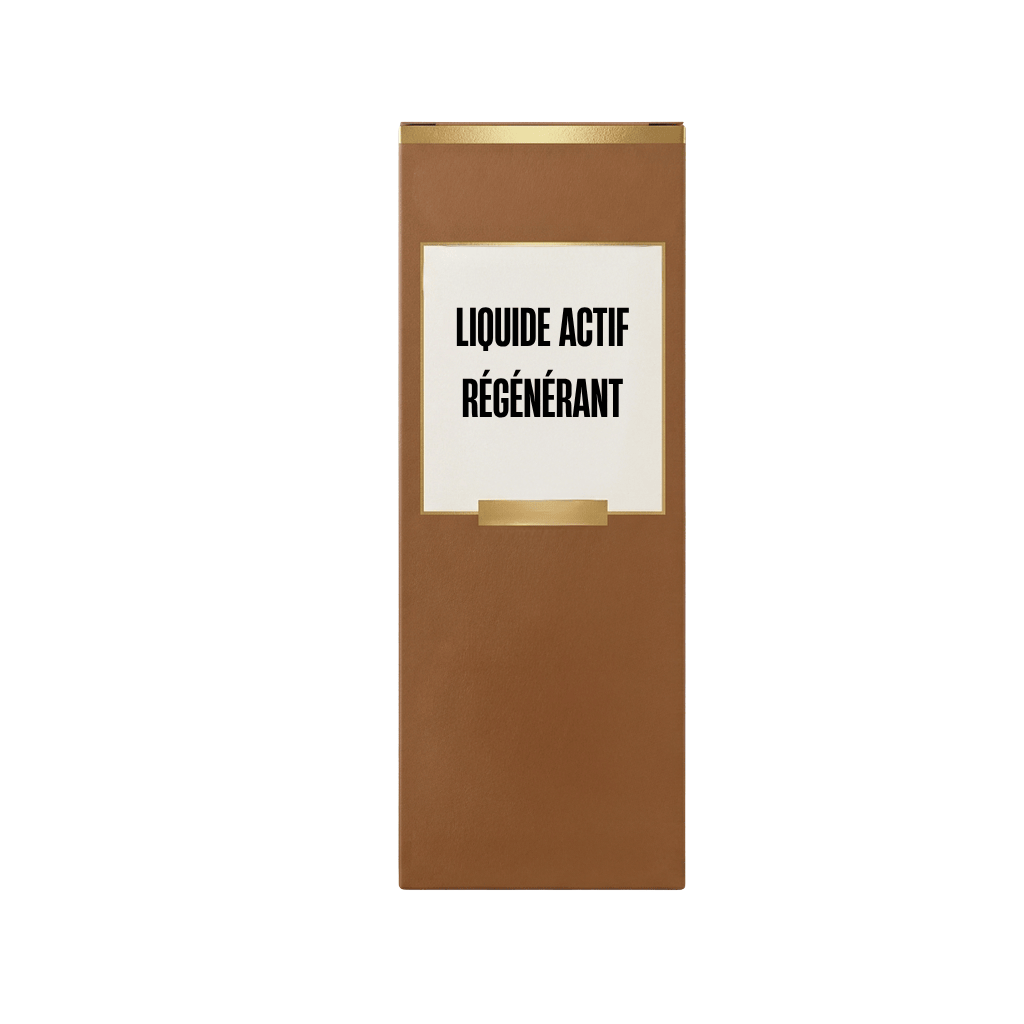 Flacon du produit Liquide Actif Régénérant, conçu pour une beauté éclatante et un soutien quotidien de la peau.