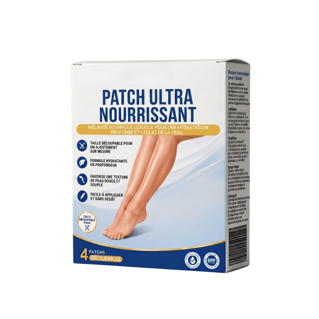 Patch Ultra Nourrissant, pack de 4 patches pour une hydratation lumineuse de la peau.