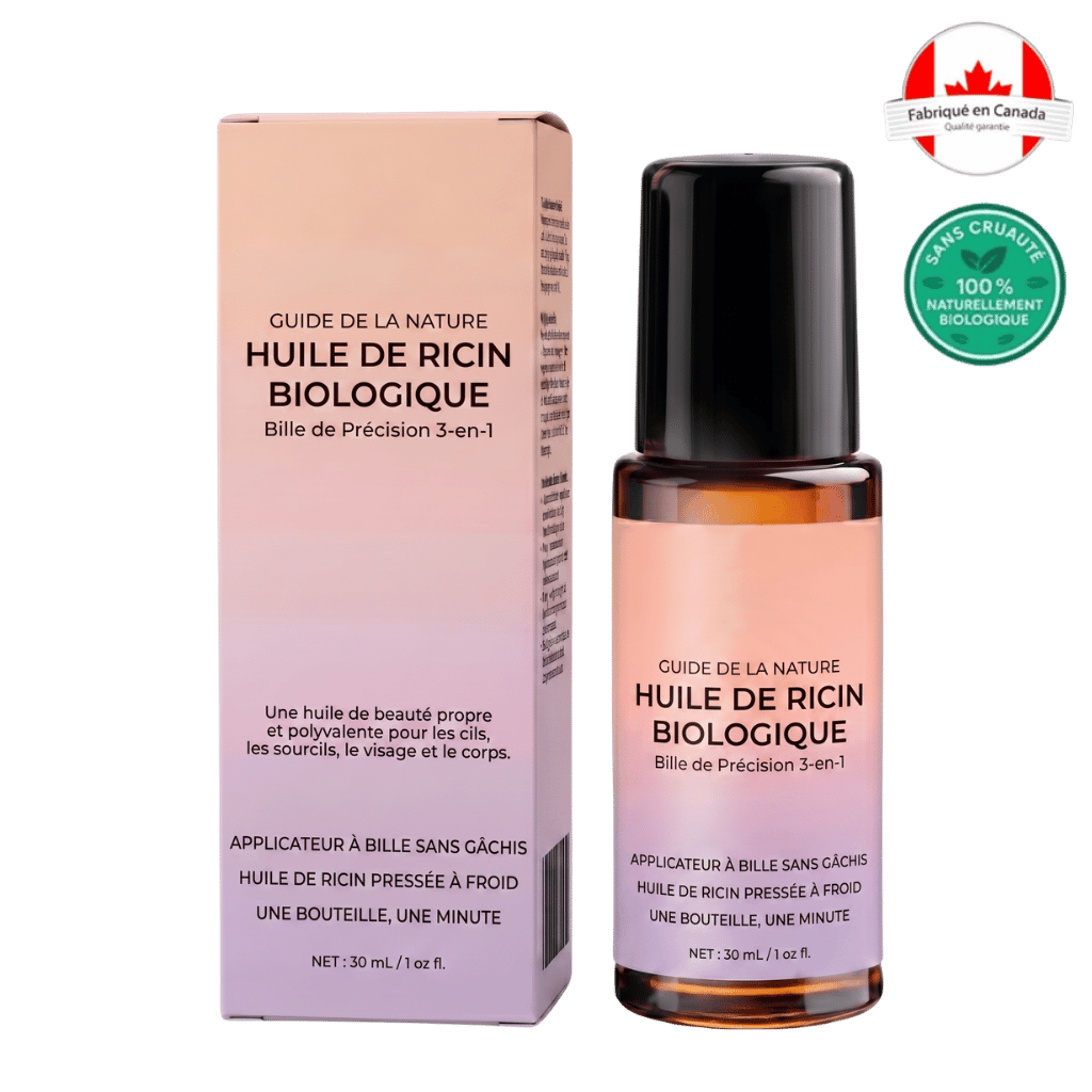 Huile de ricin biologique à bille