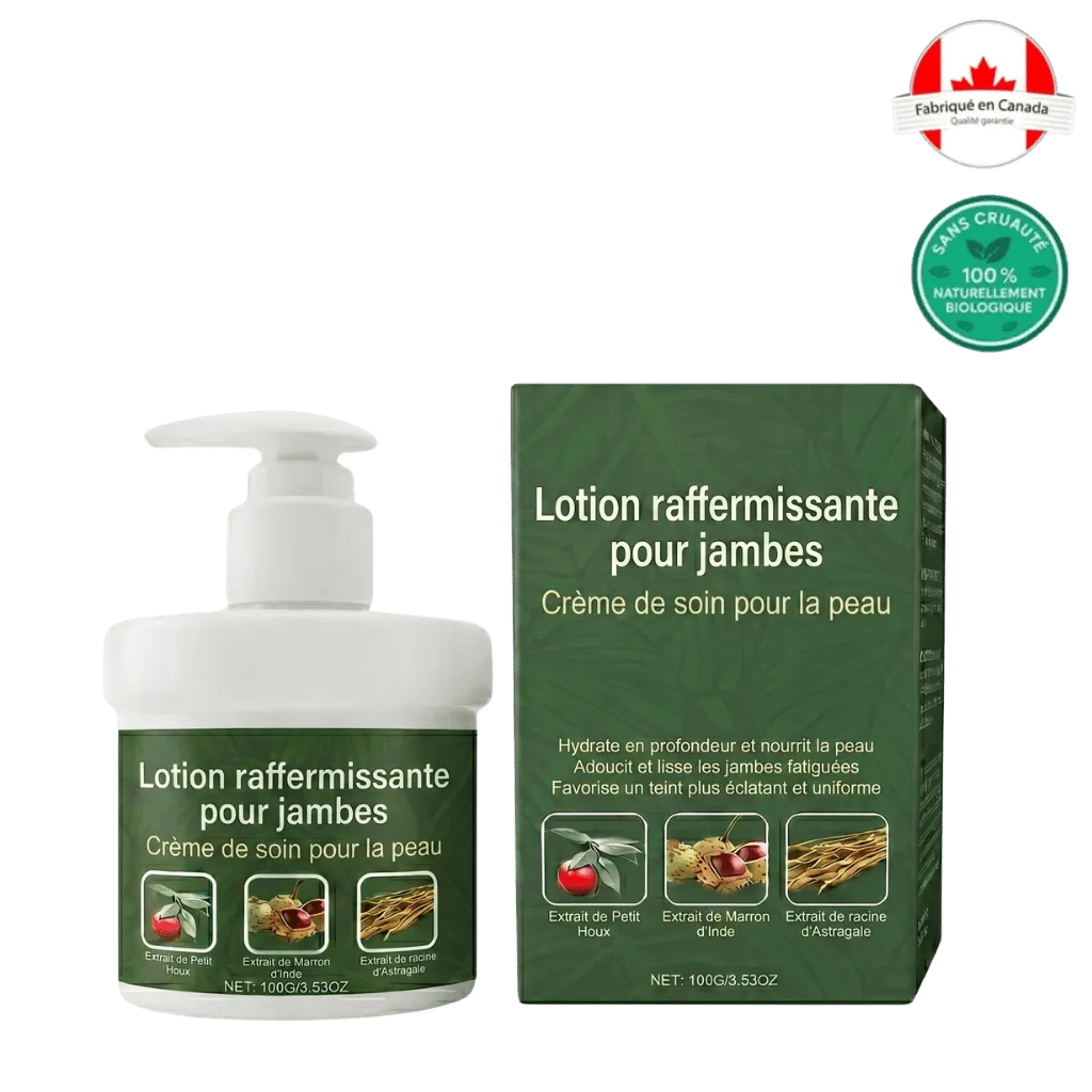 Lotion raffermissante de luxe pour jambes
