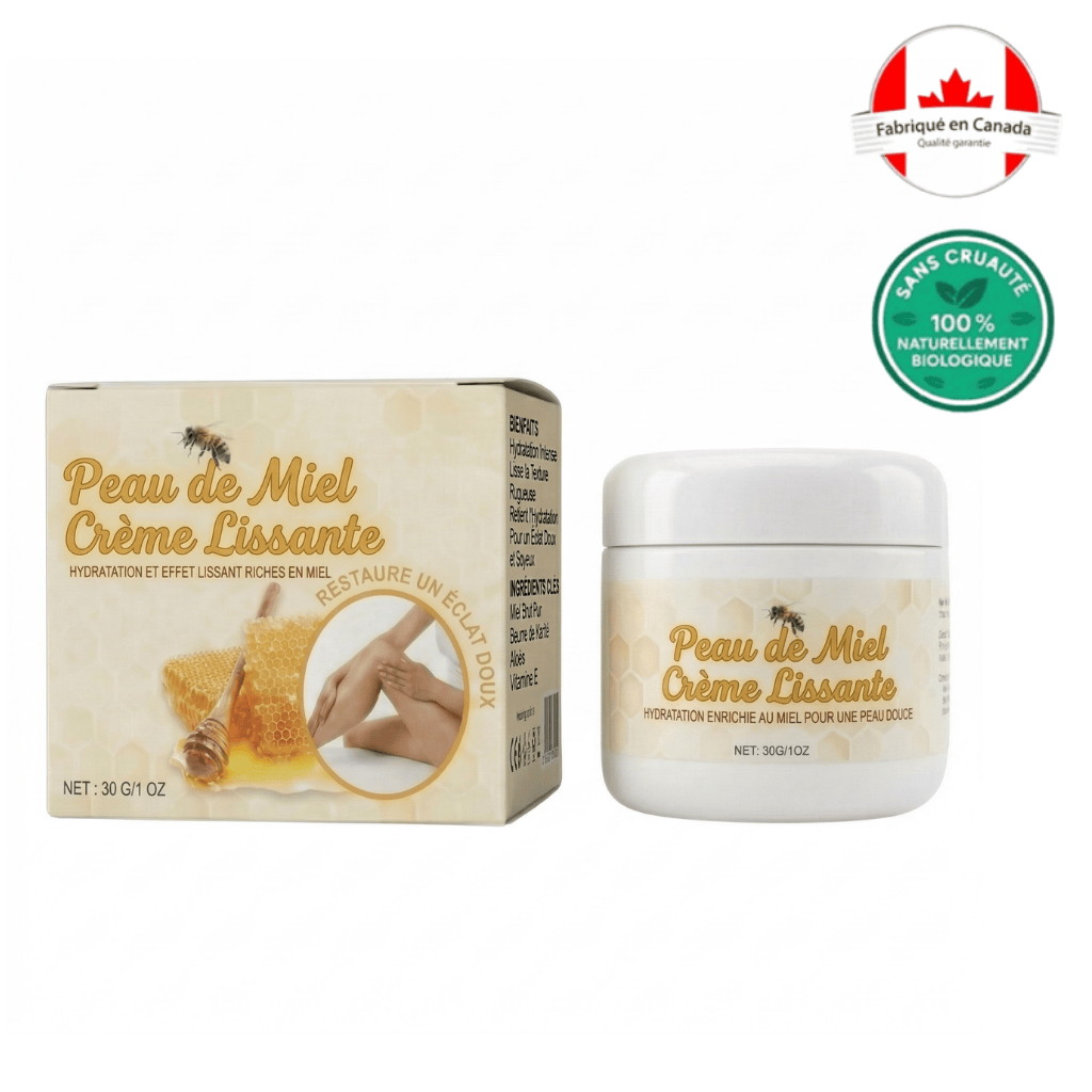 Crème adoucissante pour la peau au miel
