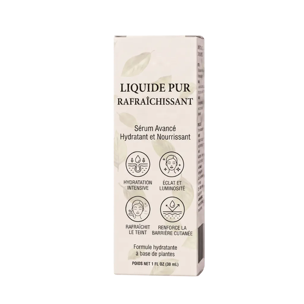 Liquide pur et rafraîchissant