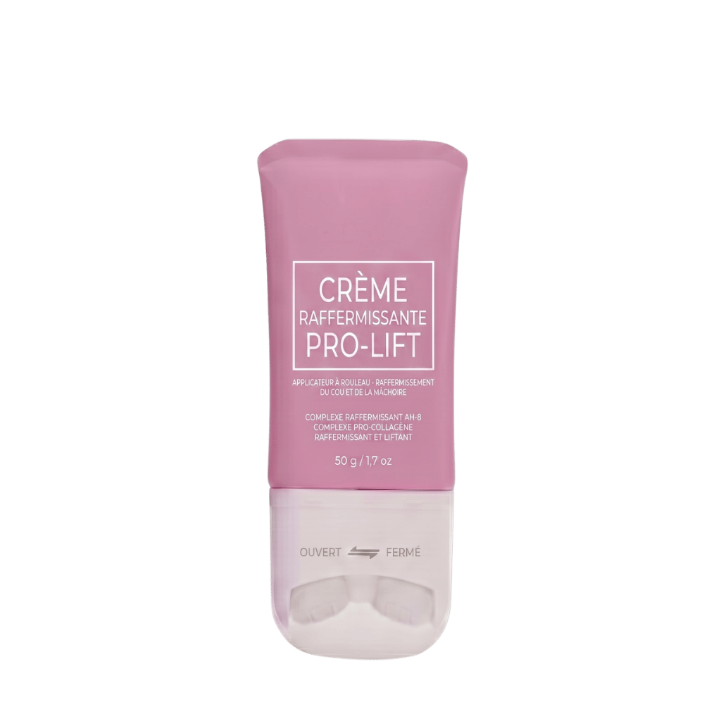 Crème raffermissante pour le cou en tube de 50g, soin pour une peau plus ferme et lisse.