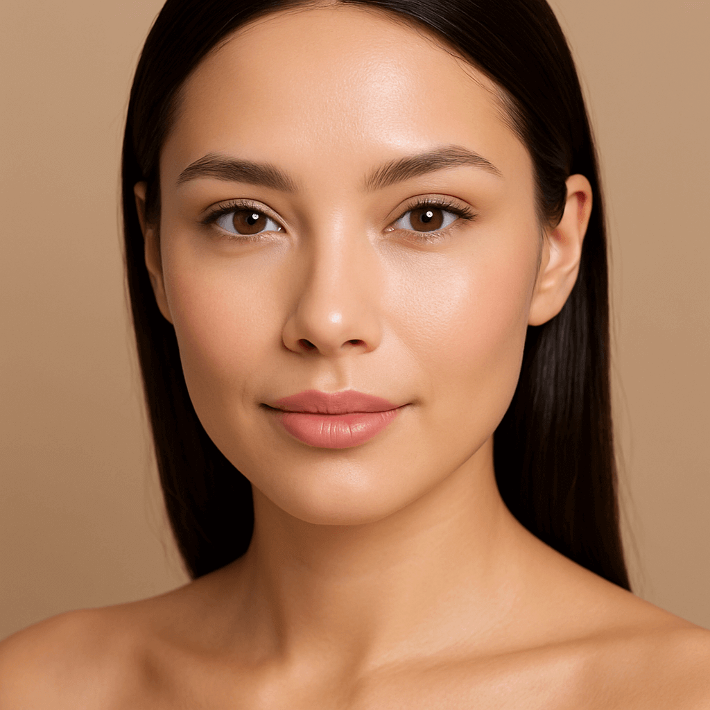 Crème dépilatoire de luxe pour une peau douce et soyeuse après utilisation, modèle avec un teint éclatant.