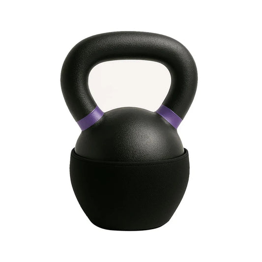 Éclat Bio CoreBell kettlebell en fonte avec poignée ergonomique et antidérapante pour entraînements complets.