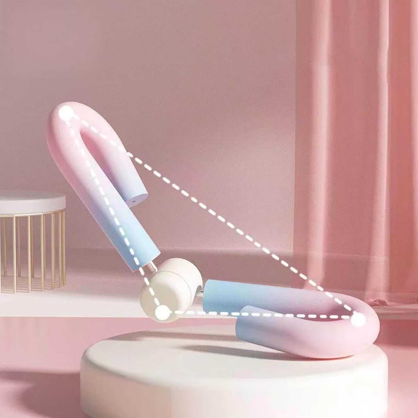 Éclat Bio CoreBreath Trainer, appareil d'entraînement respiratoire en acier léger et mousse antidérapante.