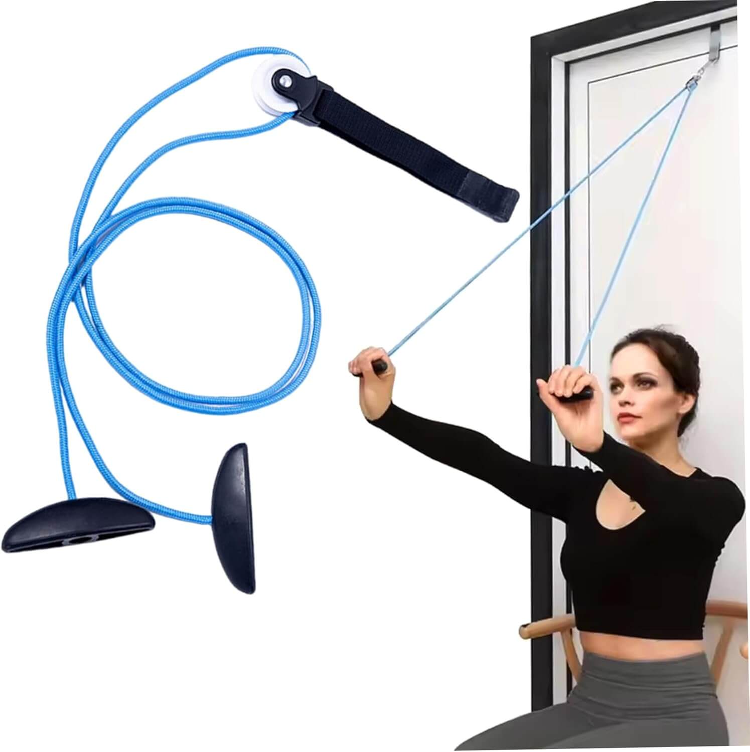 Éclat Bio PostureFlex, correcteur de posture ergonomique avec bandes de résistance ajustables.