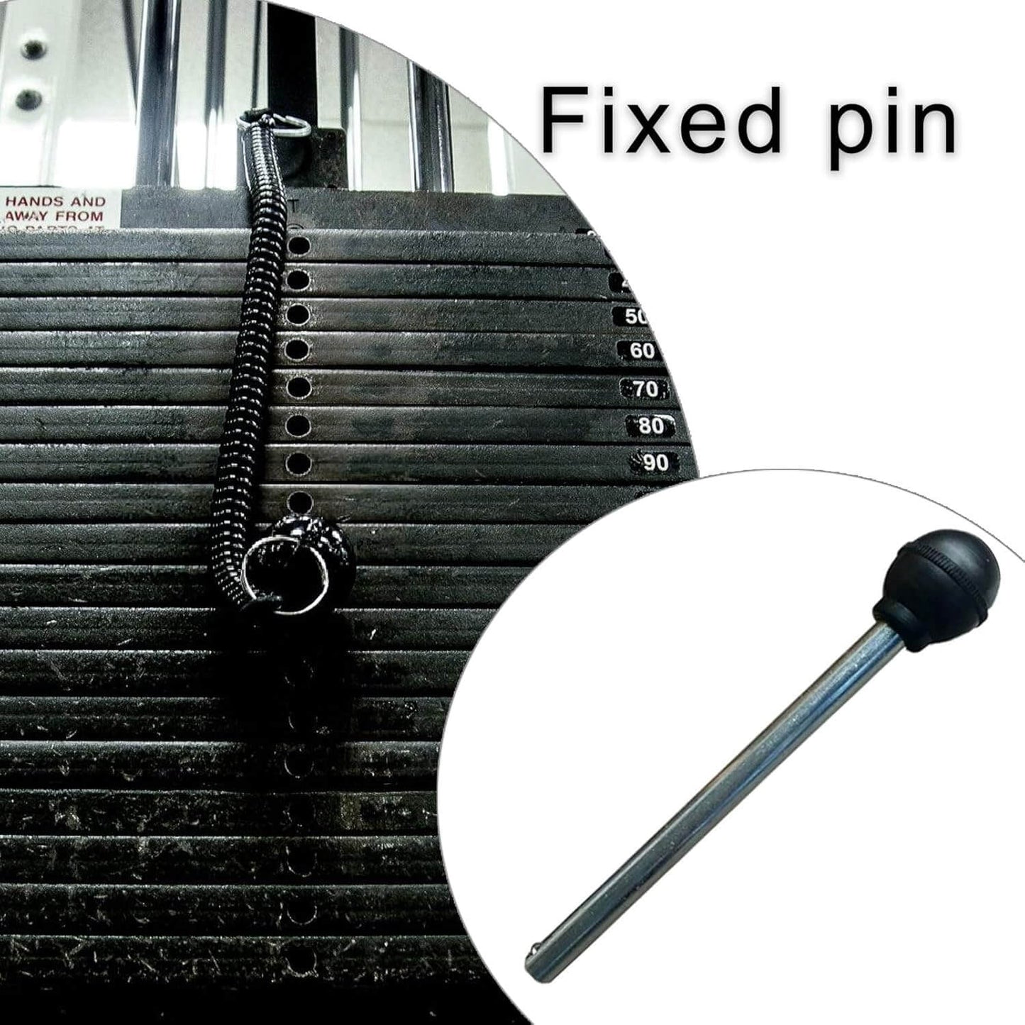 Éclat Bio PowerLock Pin for gym machines, showcasing sturdy design for enhanced safety and performance.