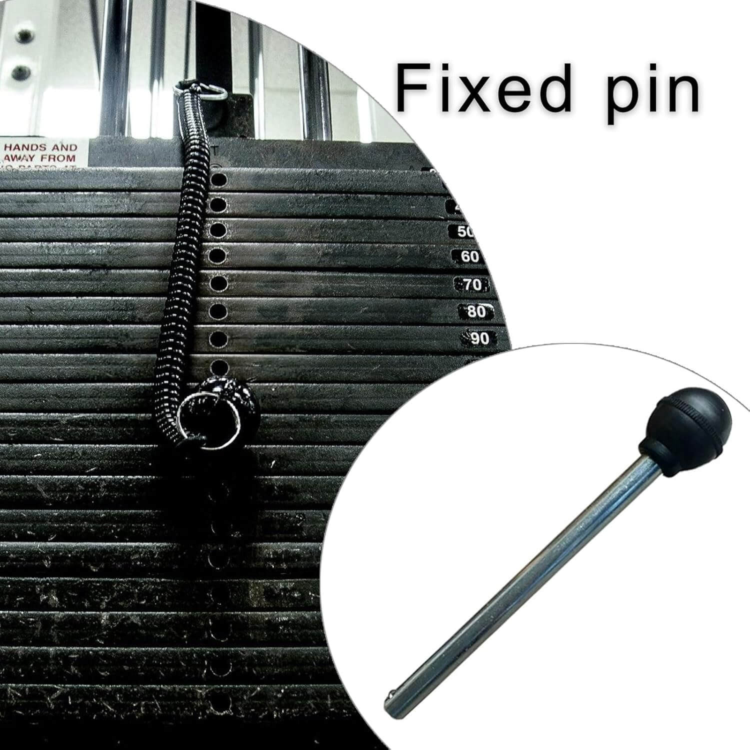 Éclat Bio PowerLock Pin for gym machines, showcasing sturdy design for enhanced safety and performance.