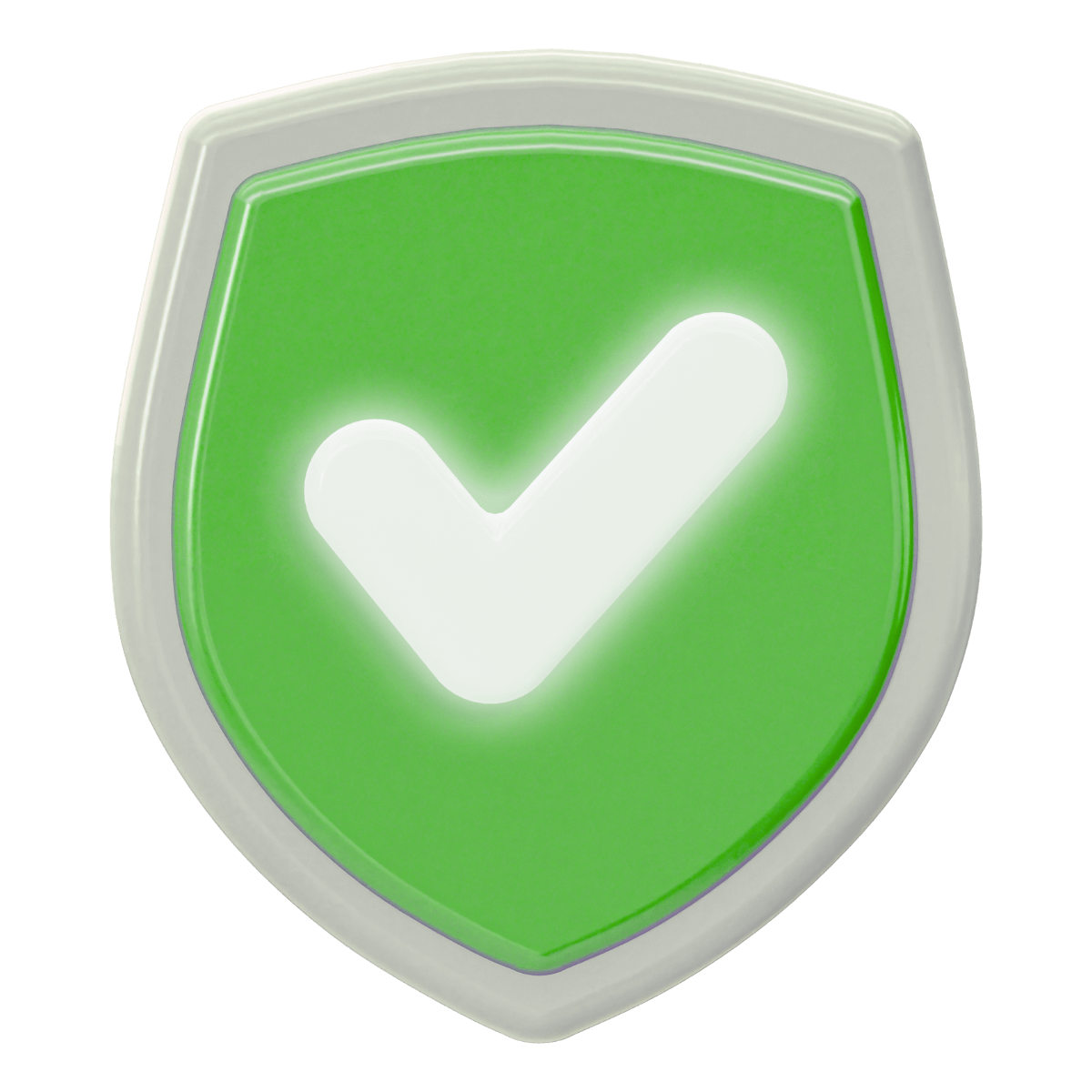 Icône en forme de bouclier vert avec une coche blanche, symbolisant la sécurité et la validation.